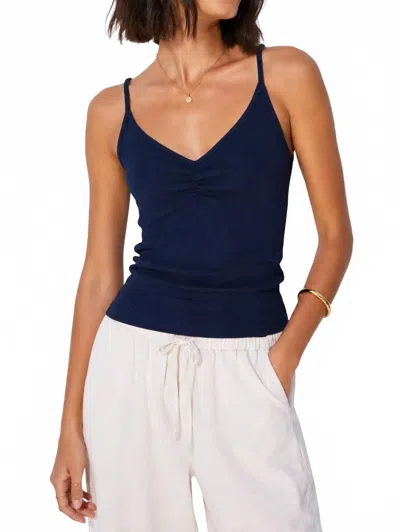 Bobi Shirred Front Cami In Galaxy In Multi