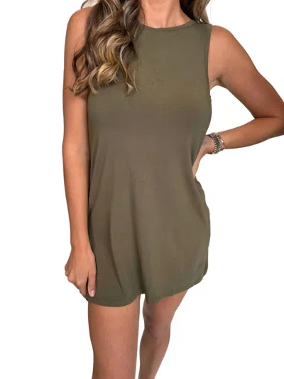 Bobi Skort Dress In Green