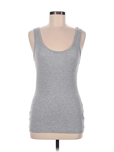 Bobi Sleeveless Top Gray Scoop Neck Tops