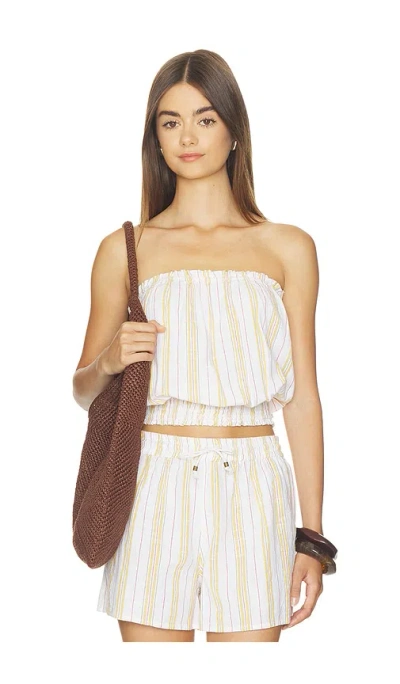 Bobi Smocked Tube Top In Multi