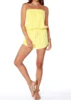 Bobi Strapless Romper In Sunbeam In Multi