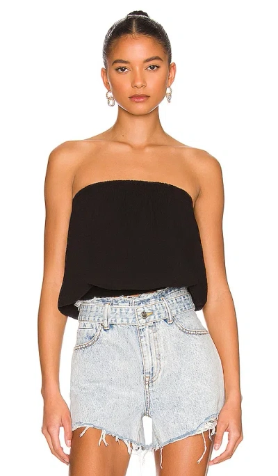 Bobi Strapless Top In Black