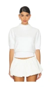 Bobi Sweater Blouse In 크림