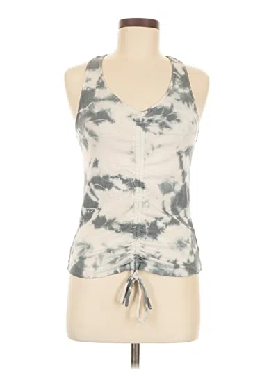 Pre-owned Bobi Tank Top Gray Halter Neckline Tops
