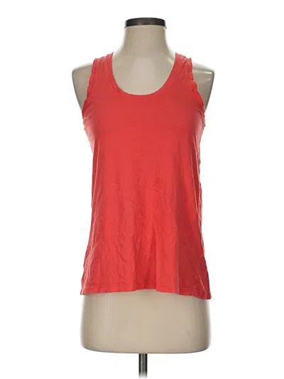 Pre-owned Bobi Tank Top Red Halter Neckline Tops