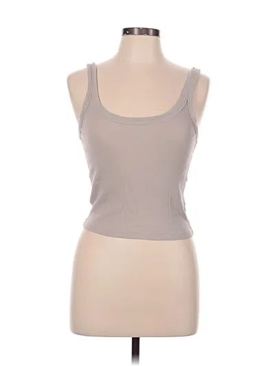 Pre-owned Bobi Tank Top Tan Strapless Neckline Tops