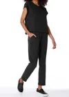 Bobi Tapered Pocket Pants In Black In Black