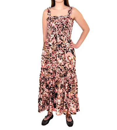 Bobi Tiered Maxi Dress In Dream In Paradise In Multi