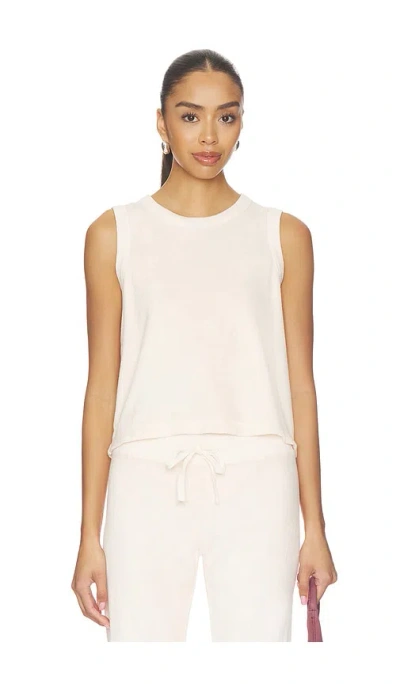 Bobi Undone Edge Muscle Tank Top In Neutral