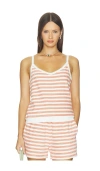 Bobi V-neck Cami Top In Multi