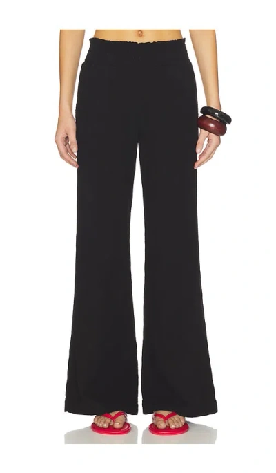 Bobi Wide Leg Beach Pant In Black