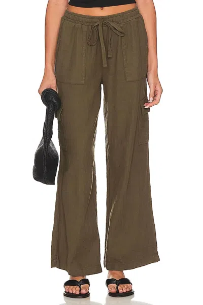 BOBI WIDE LEG CARGO PANTS IN TROOPS(OLIVE)