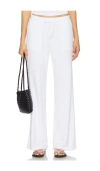 Bobi Wide Leg Pant In White