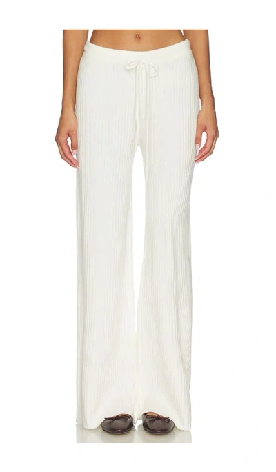 Bobi Wide Leg Pant In Soft White