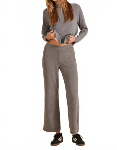 Bobi Wide Leg Pants In Charcoal In Gray