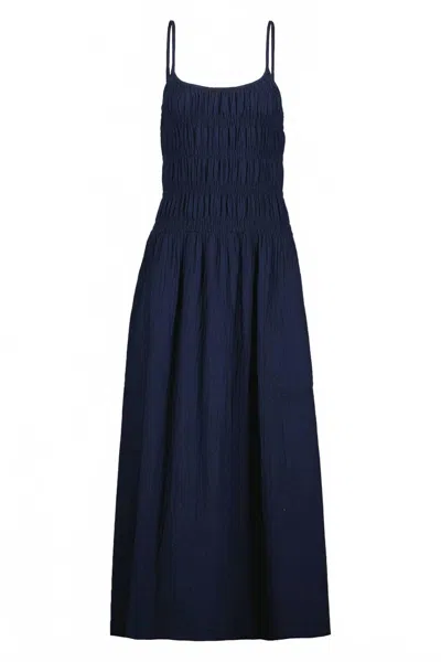 Bobi Women's Charlotte Midi Dress In Galaxy In Blue