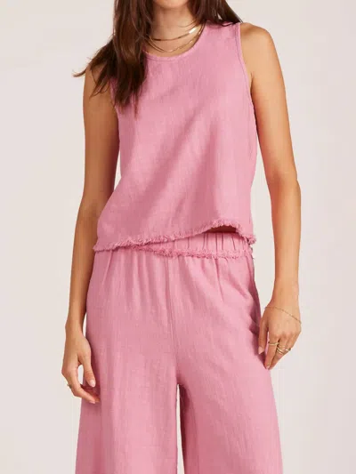 Bobi Women's Shell Tank Top In Rose In Pink