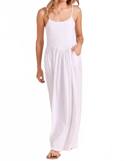 Bobi Women's Smocked Waist Dress In Chutney In White