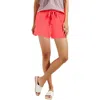 Bobi Womens Slub Cotton Casual Shorts In Pink