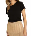 Bobi You Got It Baby Tee In Black In Black