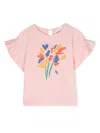 Bobo Choses Baby Fireworks Ruffle T-shirt In Pink