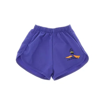 Bobo Choses 'a Day At The Beach' Swimshorts Kids In Blue
