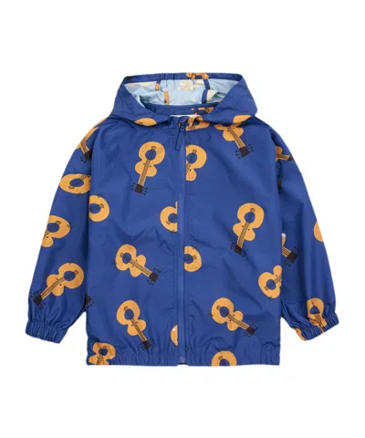 Bobo Choses Kids' Guitar-print Raincoat In Blue