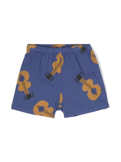 Bobo Choses Babies' Acoustic Guitar-print Shorts In Blue