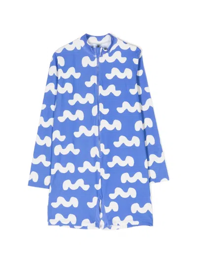 Bobo Choses Kids' All-over Graphic-print Jumpsuit In Blue