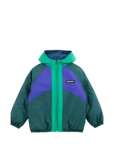 Bobo Choses Kids' Almost Moiré Reversible Jacket In Blue