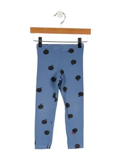 Pre-owned Bobo Choses Babies' Apple Print Leggings In Blue