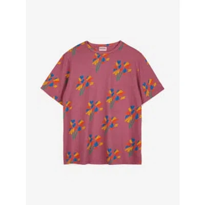 Bobo Choses Artificial Stamped T -shirt In Pink