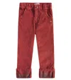 Bobo Choses B.c. Cotton Corduroy Straight Pants In Brown