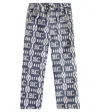 Bobo Choses Blue Jeans For Kids With Logo In Blue
