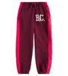Bobo Choses Burgundy Trousers For Kids With Logo In Red