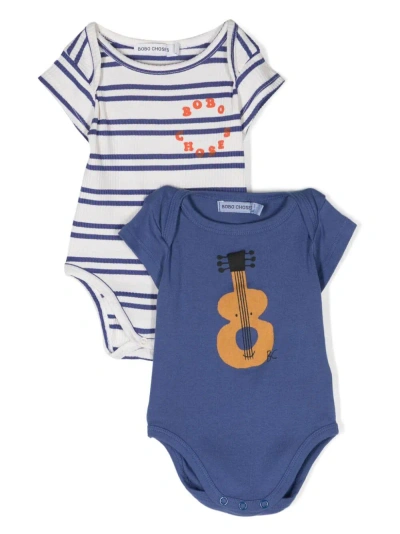 Bobo Choses Baby Acoustic Guitar Body Pack In Navy Blue