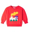 Bobo Choses Baby Bobo Choo Choo Cotton Sweatshirt In Red