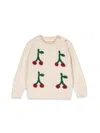 Bobo Choses Baby Cherry Sweater In White