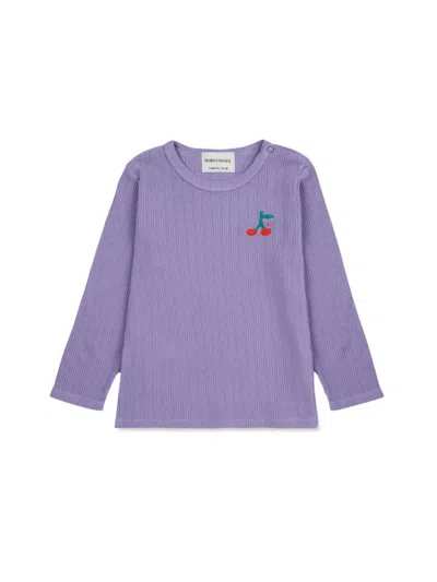 Bobo Choses Baby Cherry Long Sleeve Tight T-shirt In Purple
