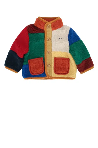 Bobo Choses Baby Color Block Sheepskin Jacket In Multi