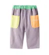 Bobo Choses Baby Colorblock Cotton Pants In Multicoloured