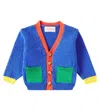 Bobo Choses Baby Colorblocked Cotton-blend Cardigan In Multicoloured