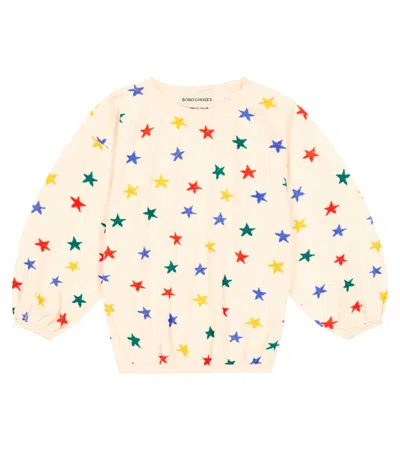 Bobo Choses Baby Cotton-blend Velvet Sweatshirt In White