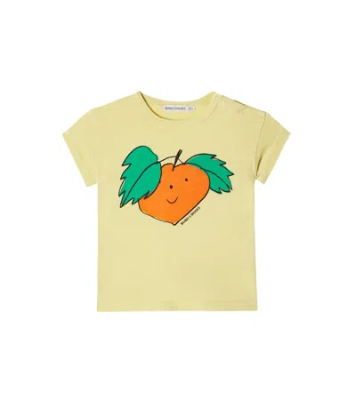 Bobo Choses Baby Curious Turnip Cotton Jersey T-shirt In Brown