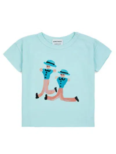 Bobo Choses Baby Dancing Giants All Over T-shirt In Blue