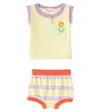 Bobo Choses Baby Flower Cotton Top And Shorts Set In Multicoloured