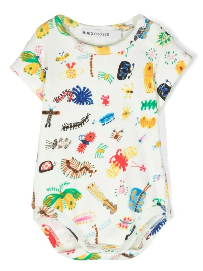 Bobo Choses Baby Funny Insect All Over Body In Off White