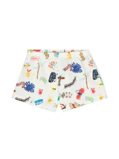 Bobo Choses Baby Funny Insect All Over Shorts In White