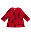 Bobo Choses Baby Have A Seat Printed Velvet Dress In Multicoloured