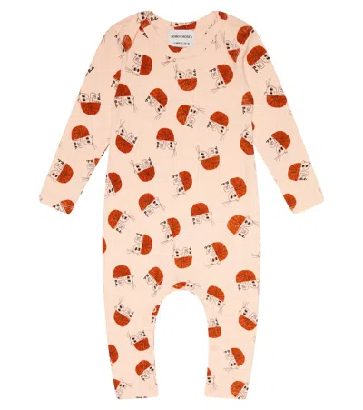 Bobo Choses Baby Hermit Crab Jersey Onesie In Light Pink